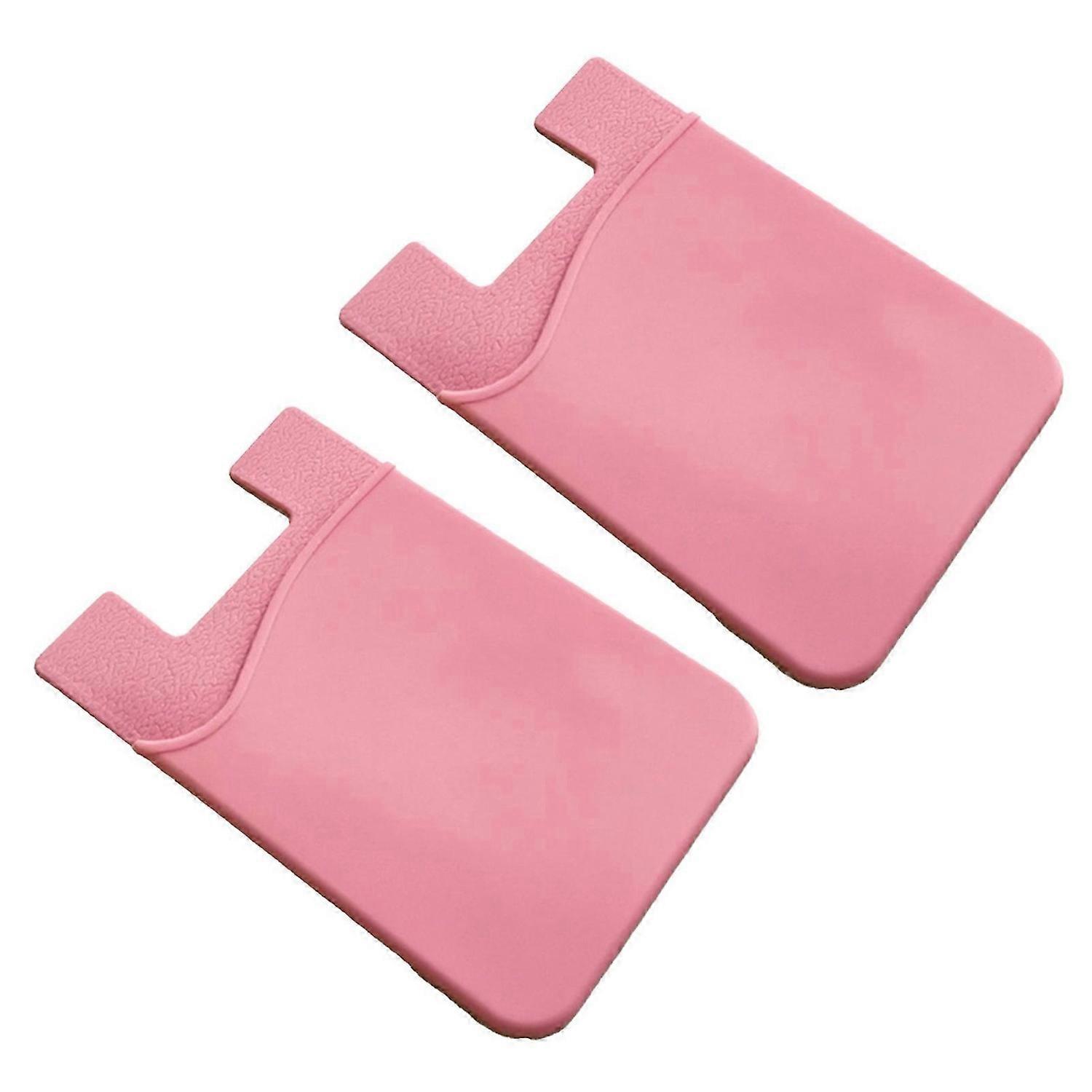 2Pcs Card Holder Single-layer Multi-function Silicone Phone Wallet for Bank Card