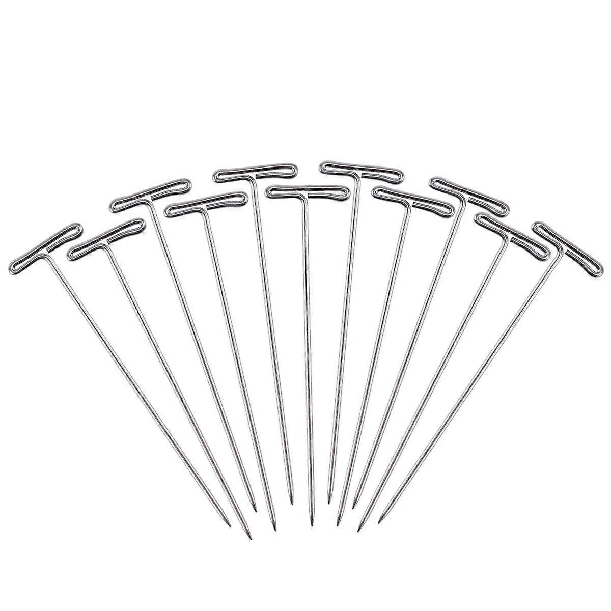 70pcs Wig T-Pins 2 Inch with Plastic Box for Blocking Knitting Modelling Crafts