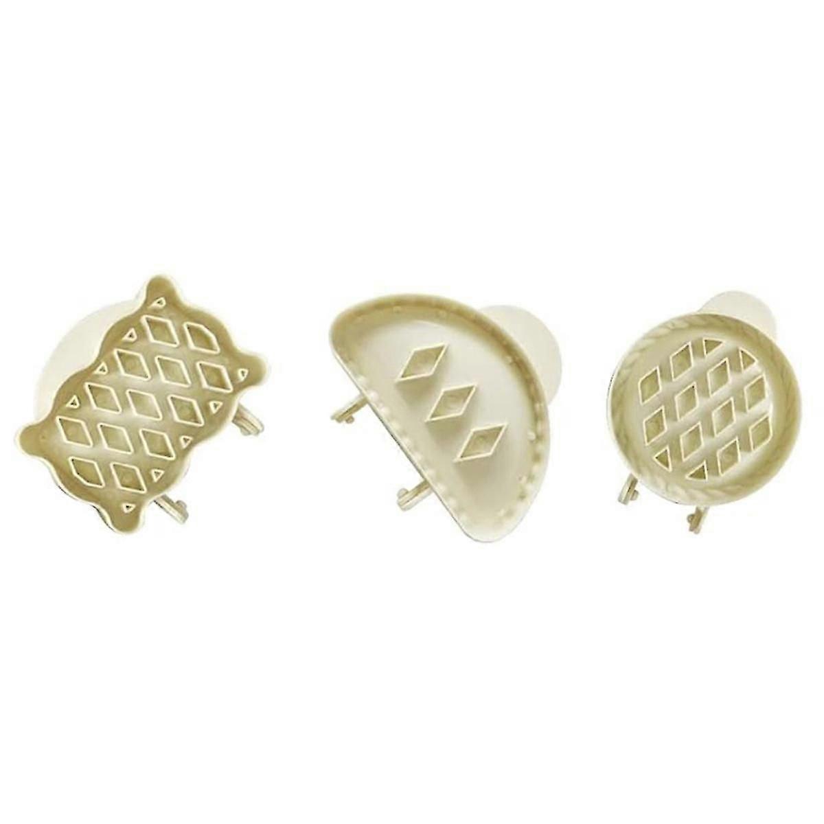 Mini Hand Pie Mold Set, Lattice Pocket Pie Press, Durable ABS Plastic Dough Mold