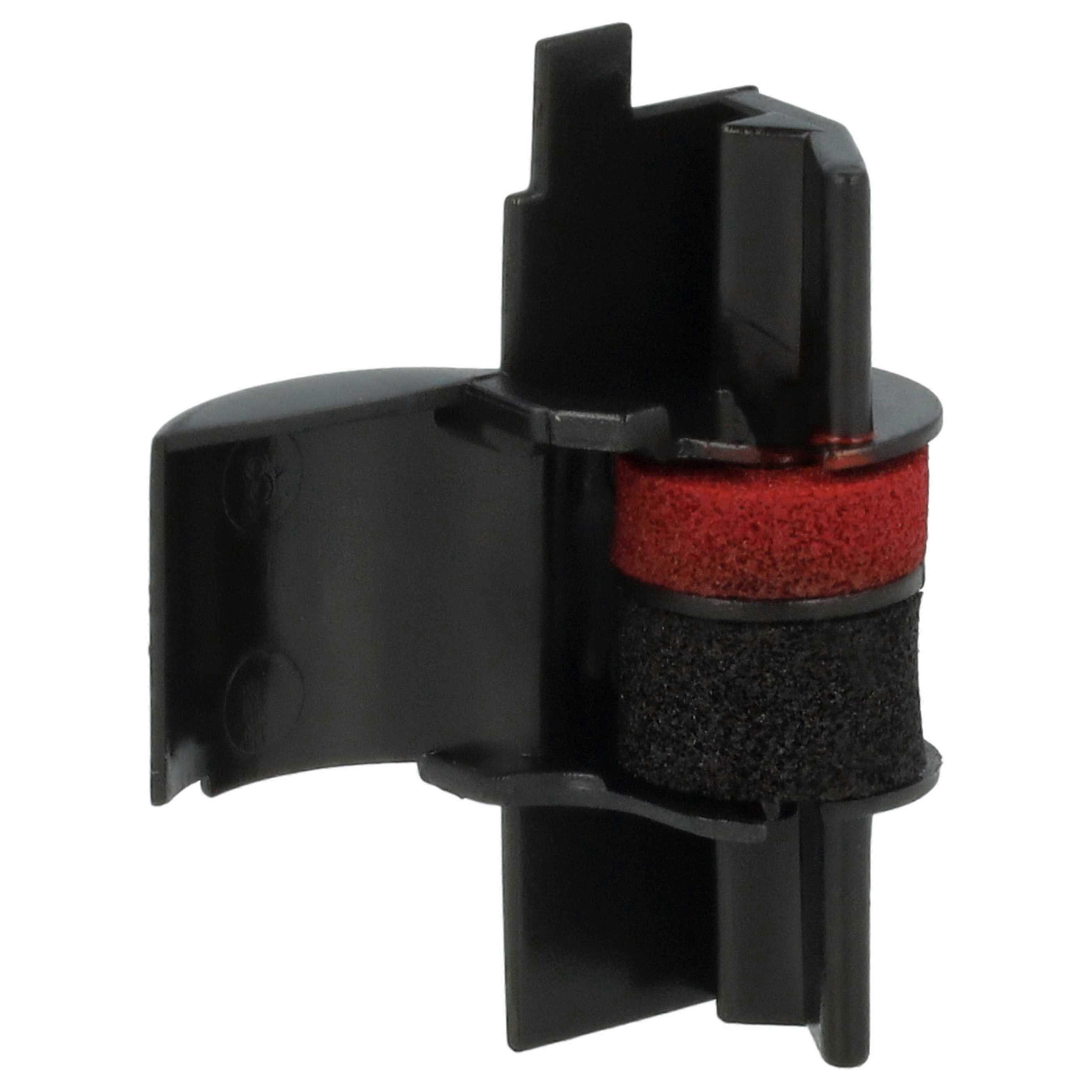 rolo de tinta vhbw, rolo de tinta preto compatível com Sharp EL 4212 PDL, 4212 PD Carat, 1222, 301 DP, 120, 130 PD calculadora, caixa registradora