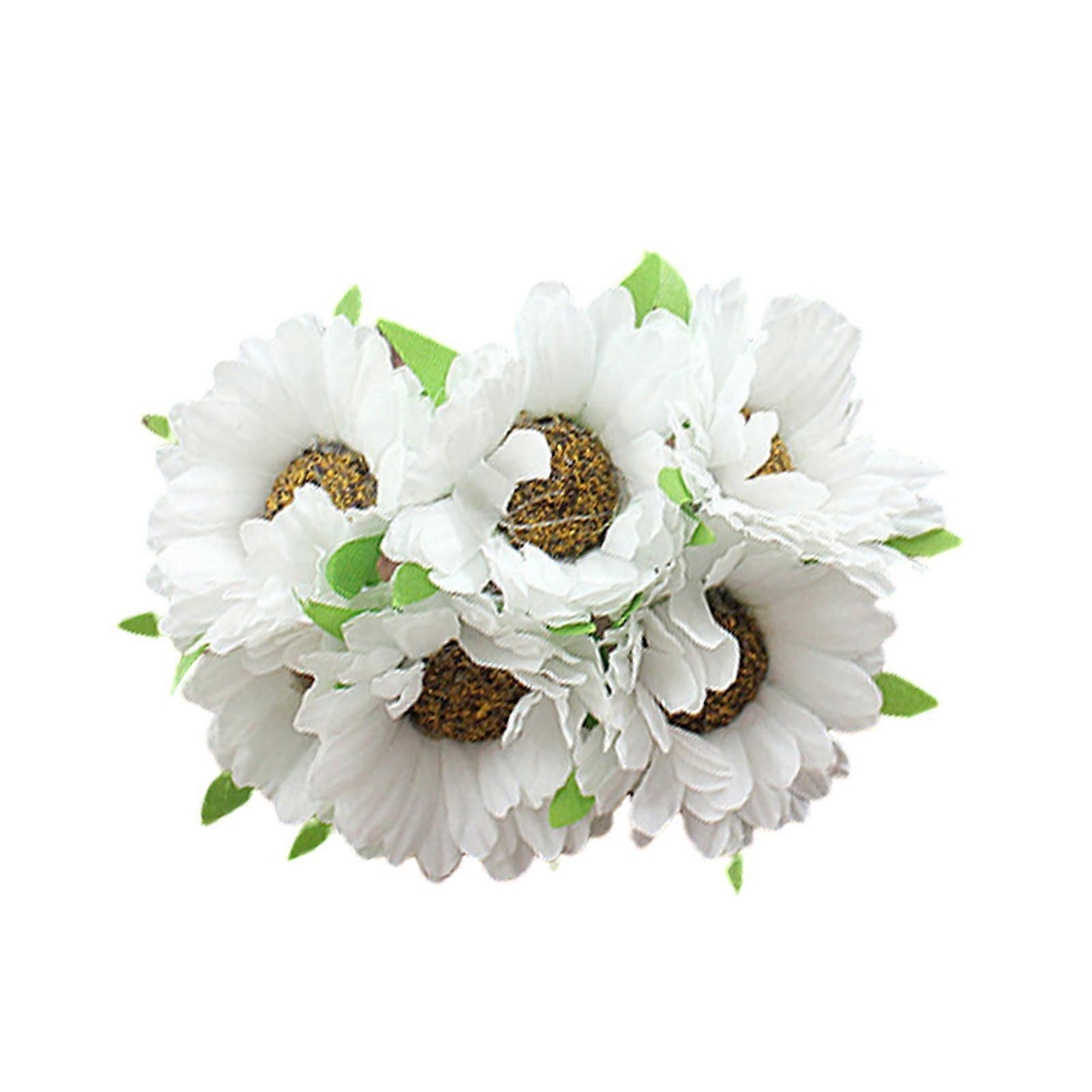 HOW-E Artificial Flower Odorless Wreath Making Tool Cloth Artificial Chrysanthemum for Photo Props