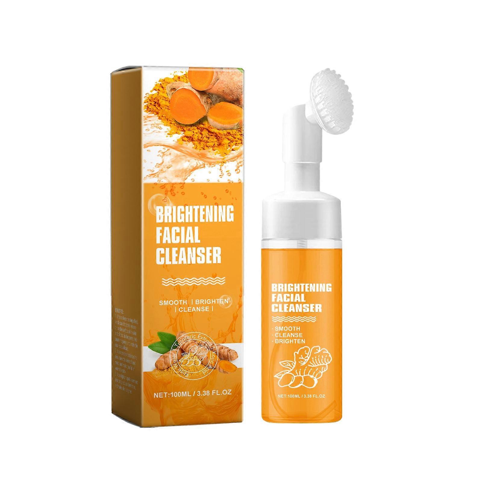 Turmeric Cleanser Facial Moisturizing Cleanser Clean Shrinkage Pores Refreshing Lighten Spots Even Out Tone Reduce Blemishes Make Brighter 100ml