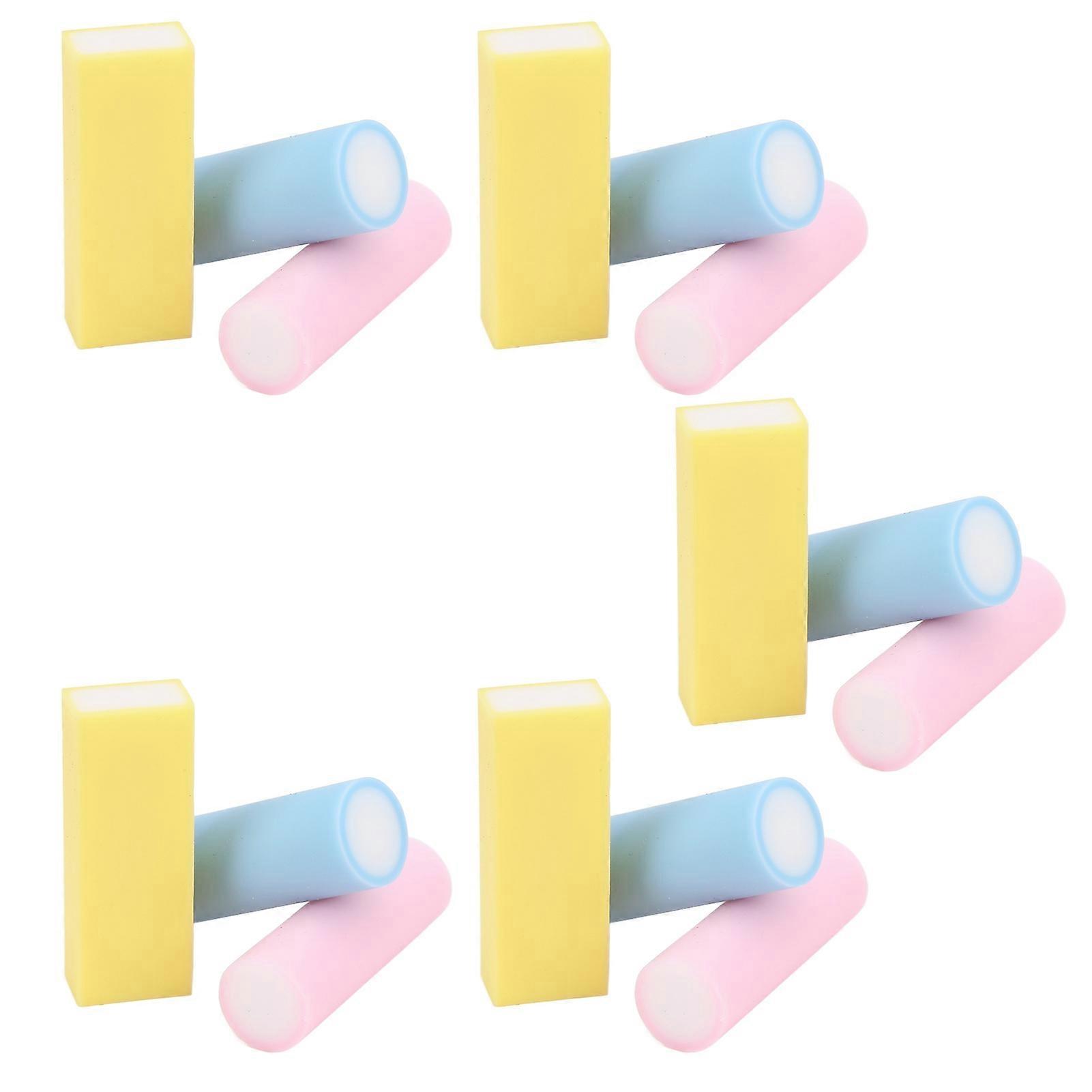 15pcs DIY Rubber Stamps Set PVC Mini Cylindrical & Square 5x1.5cm