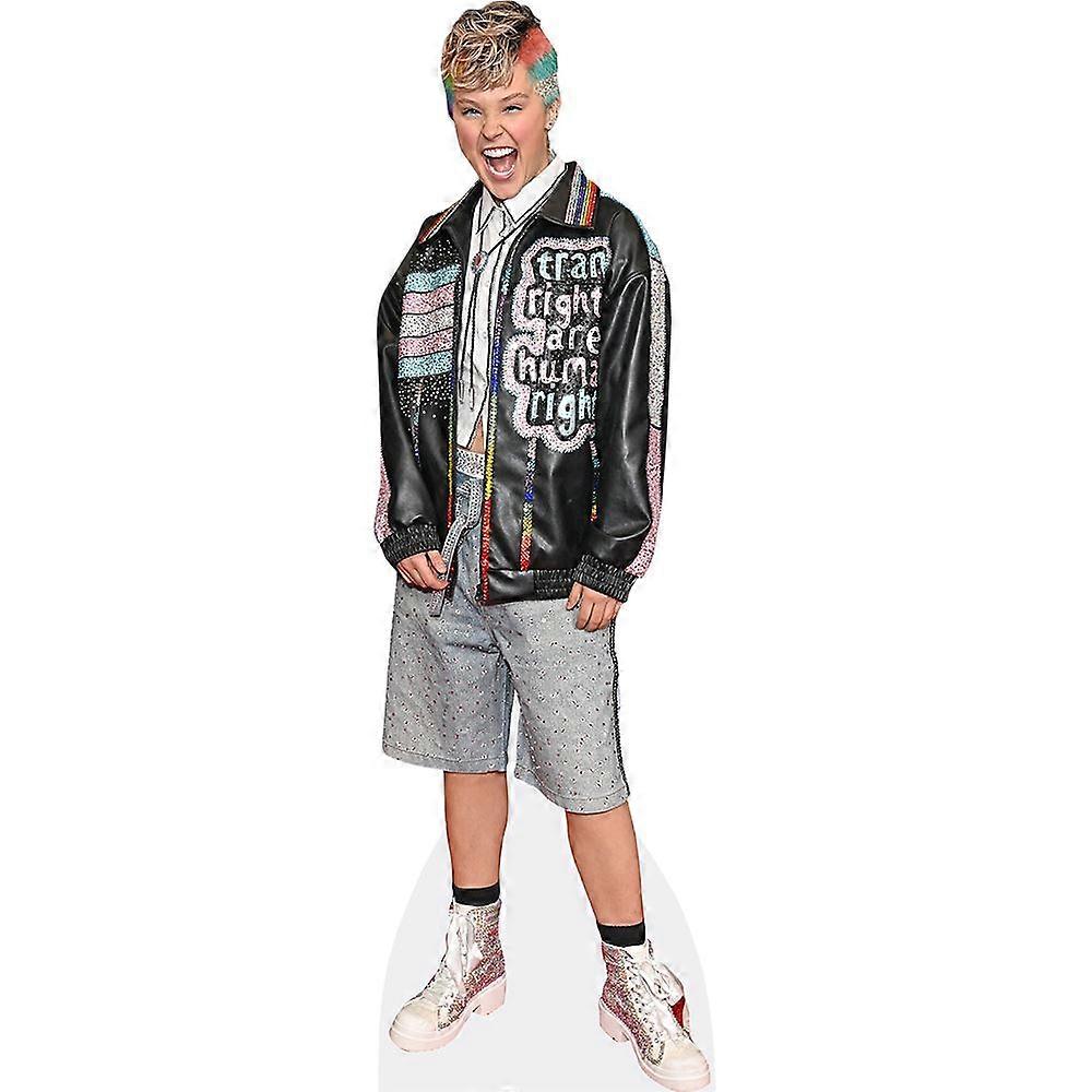 Jojo Siwa (Leather Jacket) Cardboard Cutout (lifesize OR mini size). Standee. Stand Up.