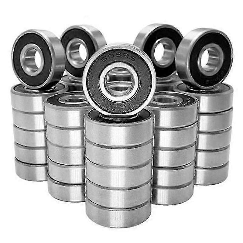 100Pcs/Set 608RS Ball Bearing ABEC-5 8X22X7 mm Deep Groove Carbon Steel Sealed