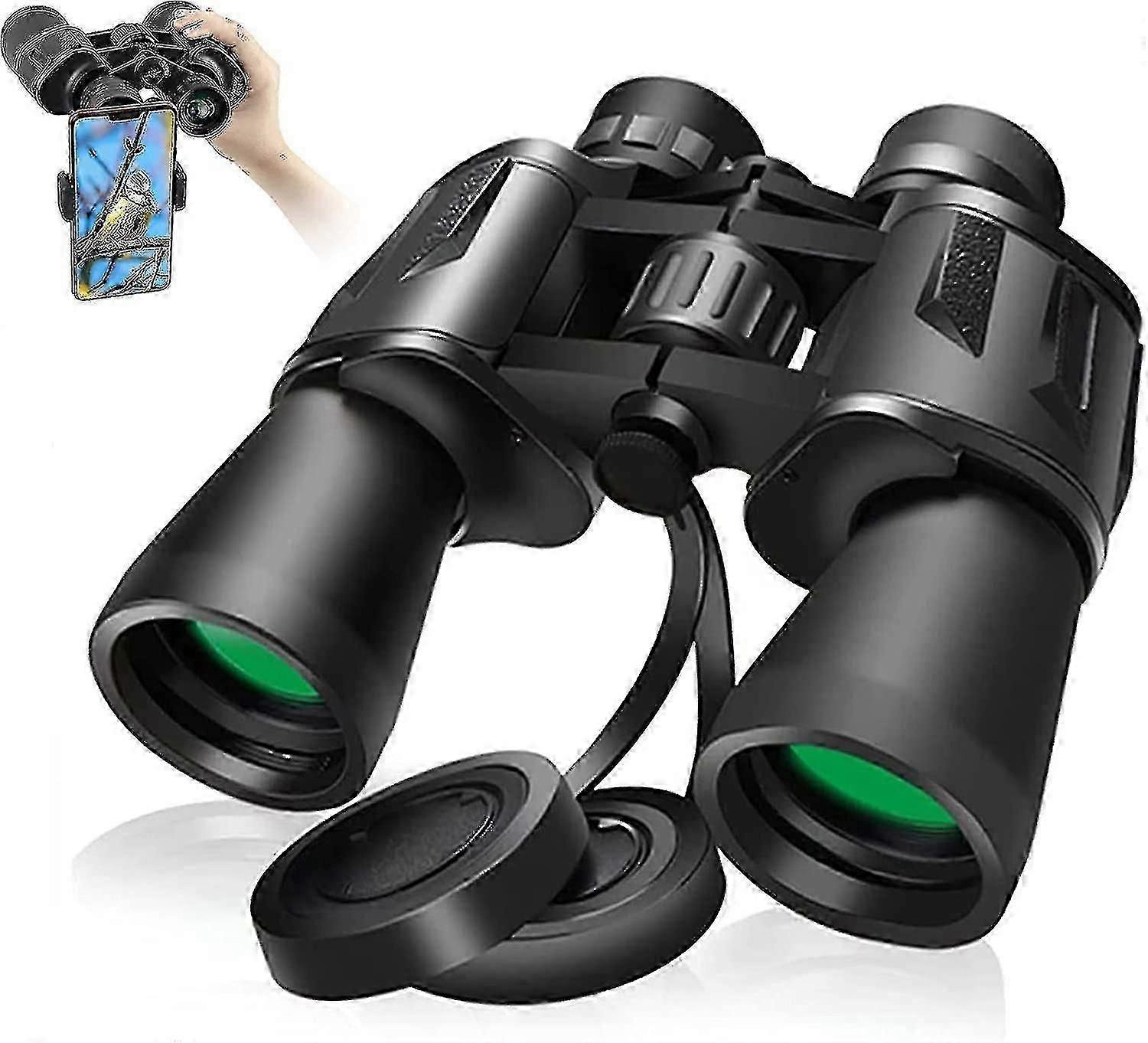 20x50 Binoculars, Binoculars for Adults, Low Light Night Vision, Bak4 Prism Lens Fmc Waterproof Bino