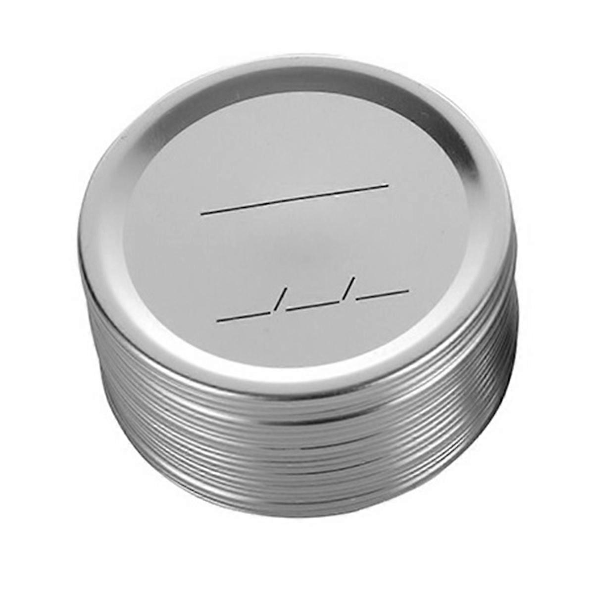 50PCS Jar Lids Wide Mouth Canning Lids Reusable Metal 70mm