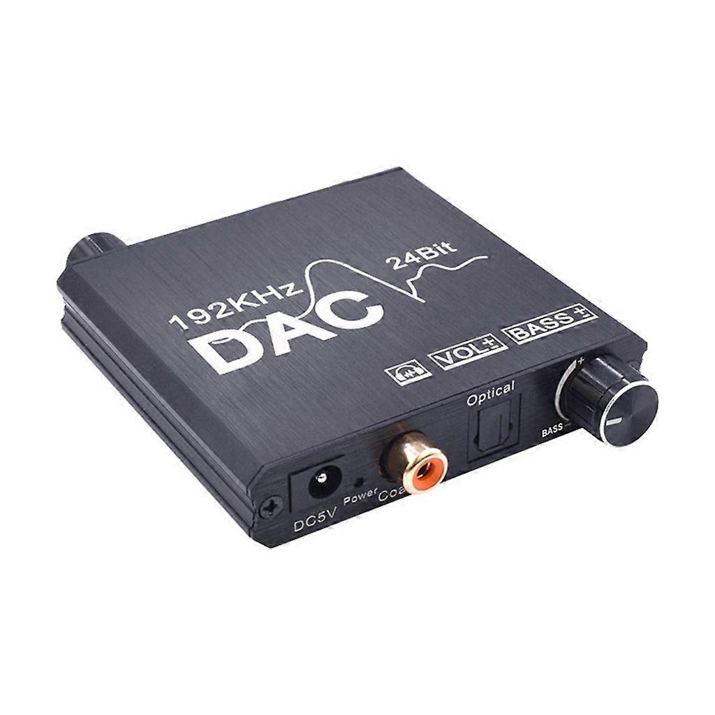 192Khz/24Bit Digital to Analog Converter RCA Output 3.5mm Audio Output for PC