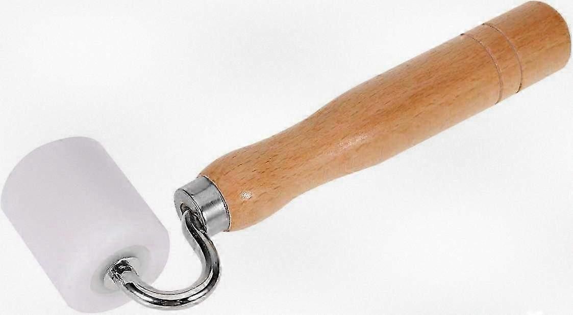 Heavy-Duty Seam Roller with Wooden Handle for Wallpaper and Paint Application - Home Improvement DIY Tool