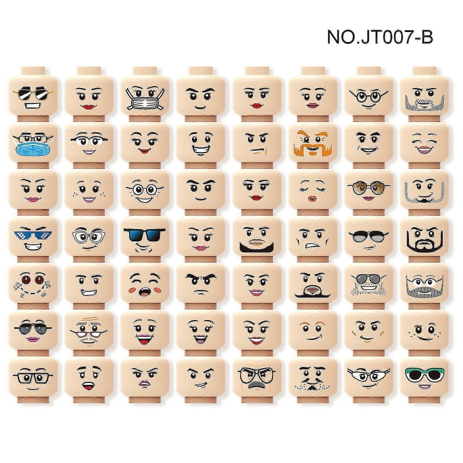 56stk Minifigure Expressions Set Minifigures Ninja Mini Figures Blocks