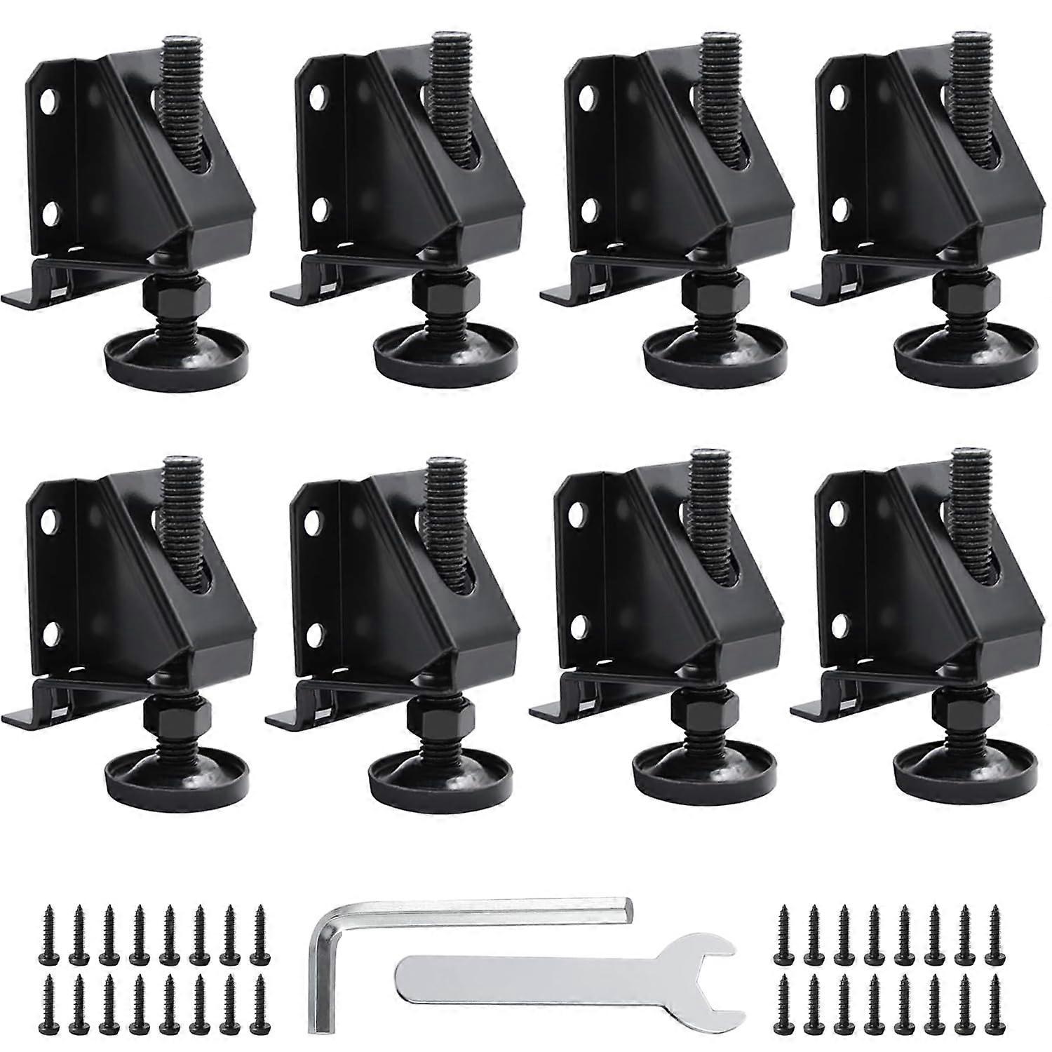 8PCS Adjustable Furniture Leveling Feet with Hexagon Nuts, Heavy-Duty Levelers for Stability and Height Adjustment
