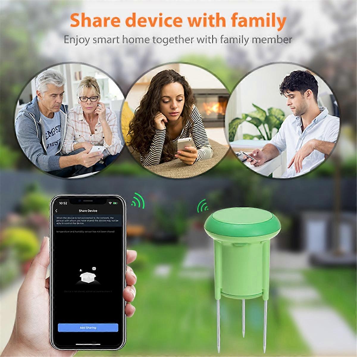 Tuya Zigbee Smart Soil Tester Temperature and Humidity Meter Thermohygrometer Garden Automation Irrigation Detector