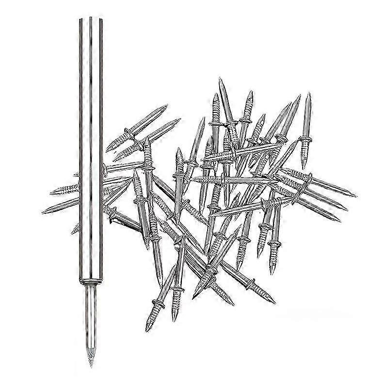 100Pcs Double-Plinthe Fil Clou, Ligne de plinthe Sans marques Clou, Clou sans couture avec