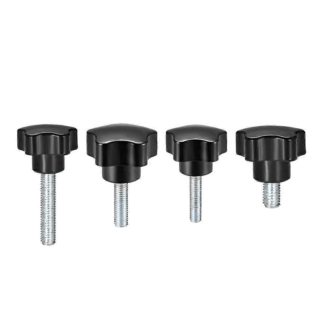 Star Knob Handles 5pcs Set M6/M8/M10 Male Thread Clamping Nuts Star Shaped Grip for DIY Projects and Hardware Applications