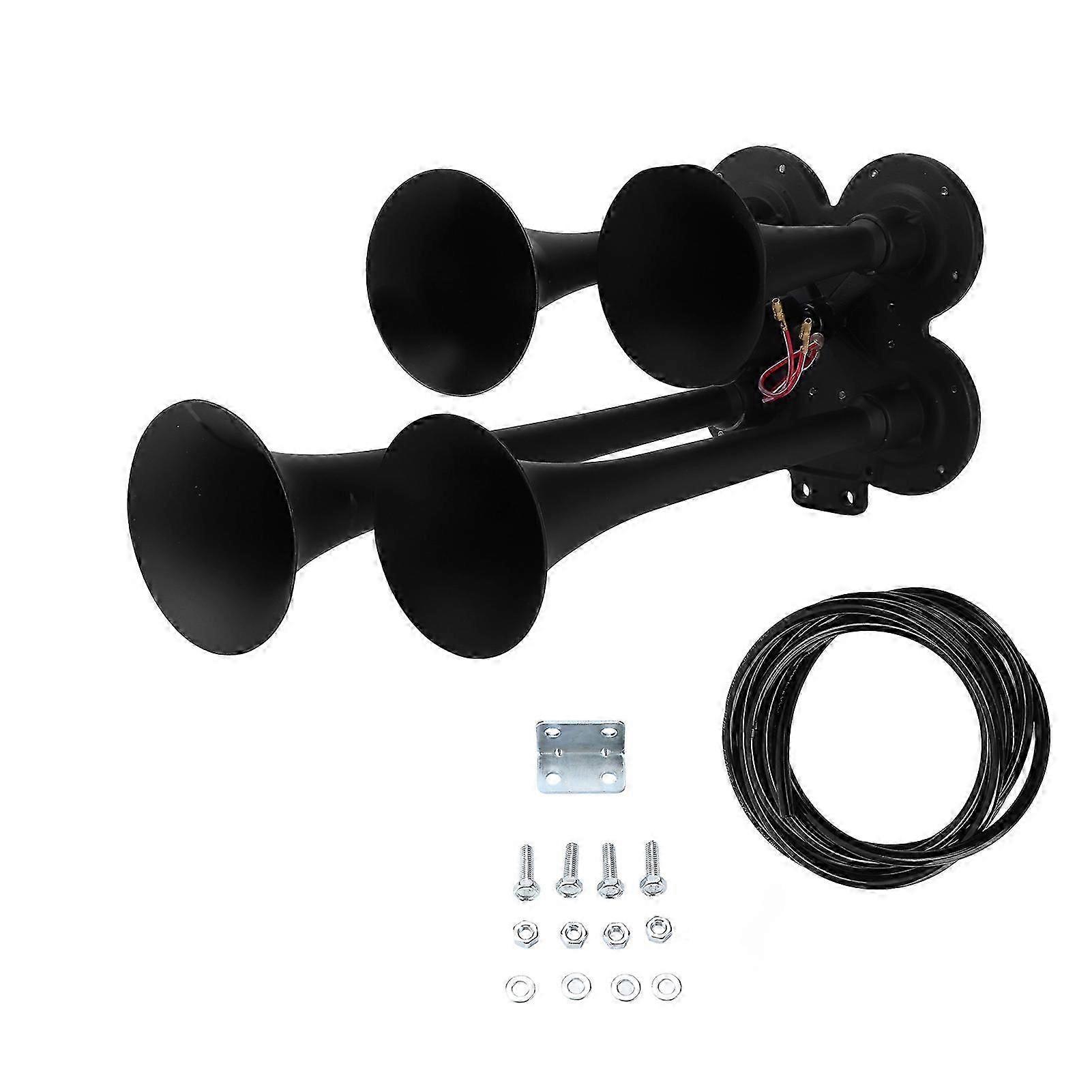 سيارة الهواء القرن مقاومة للتآكل 150db DC 24V 4A الفولاذ المقاوم للصدأ للشاحنات قوارب القطارات