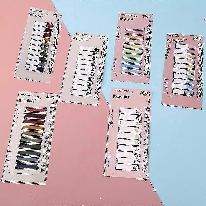 1200 Sheets Adhesive Strips Index Tabs Coloured Sticky Notes Page Markers Writeable Labels For Page Marking
