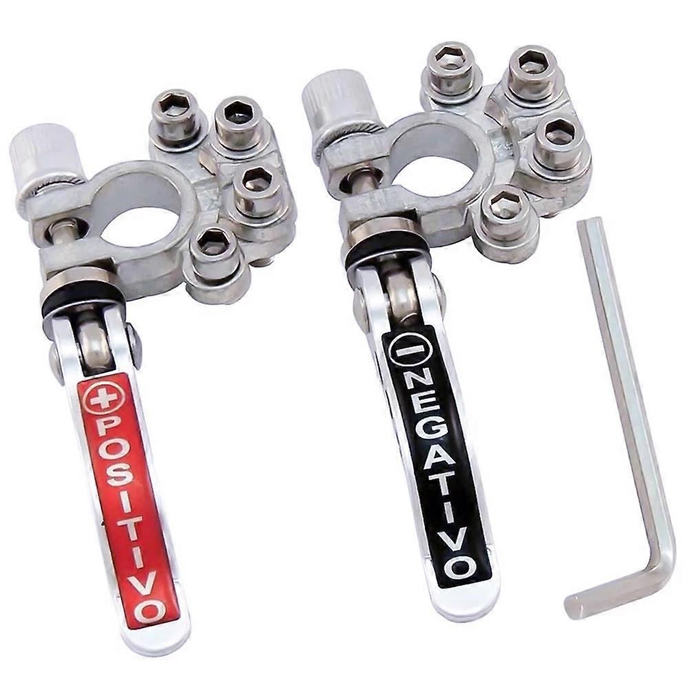 2Pcs 12V 6V 24V Battery Main Cable Post Terminal Shut-Off Connectors
