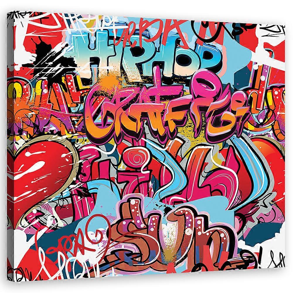 Imprimare pe pânză, Abstracțiuni - Colorat - 30x30