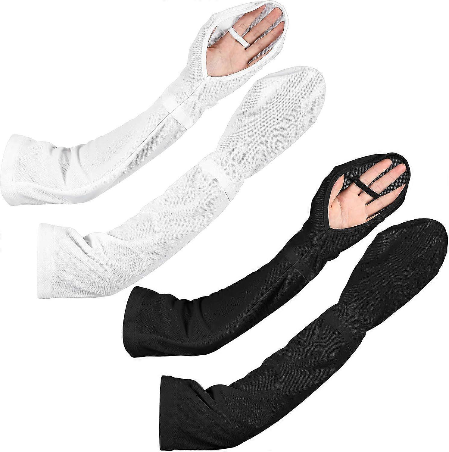 2025 Latest Model 2 Double Pack Driving Fingerless Sun Protection Sleeves