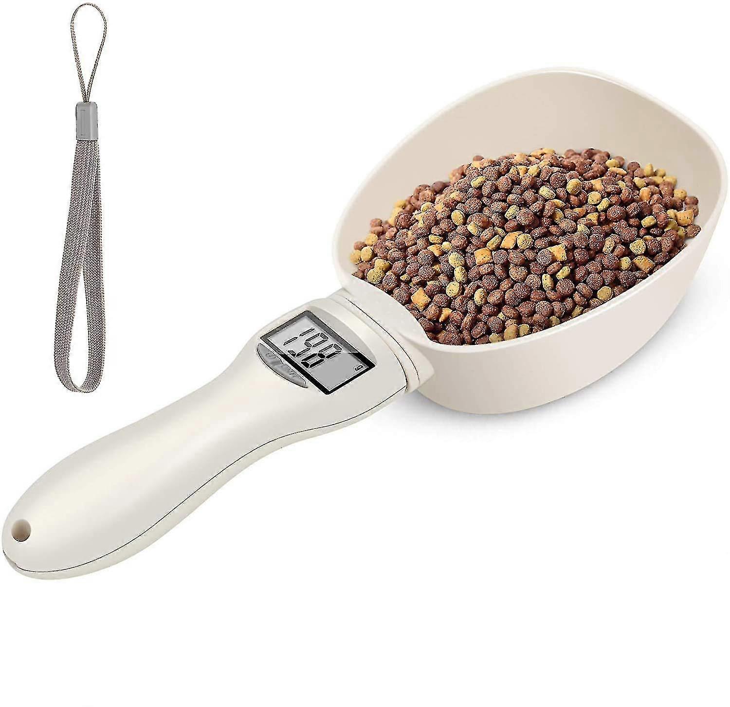 Accurate Digital Scale Spoon with Detachable Weighing Spoon and LCD Display for Pet Food Measuring