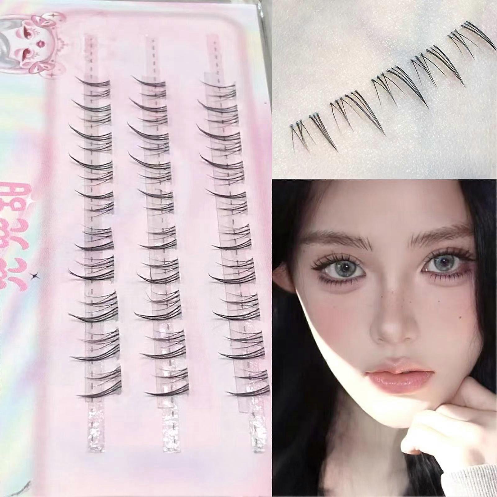 C Curl Bottom Eyelash Clusters Individual Lower Eyelash Clusters Suitable For All Eye Types