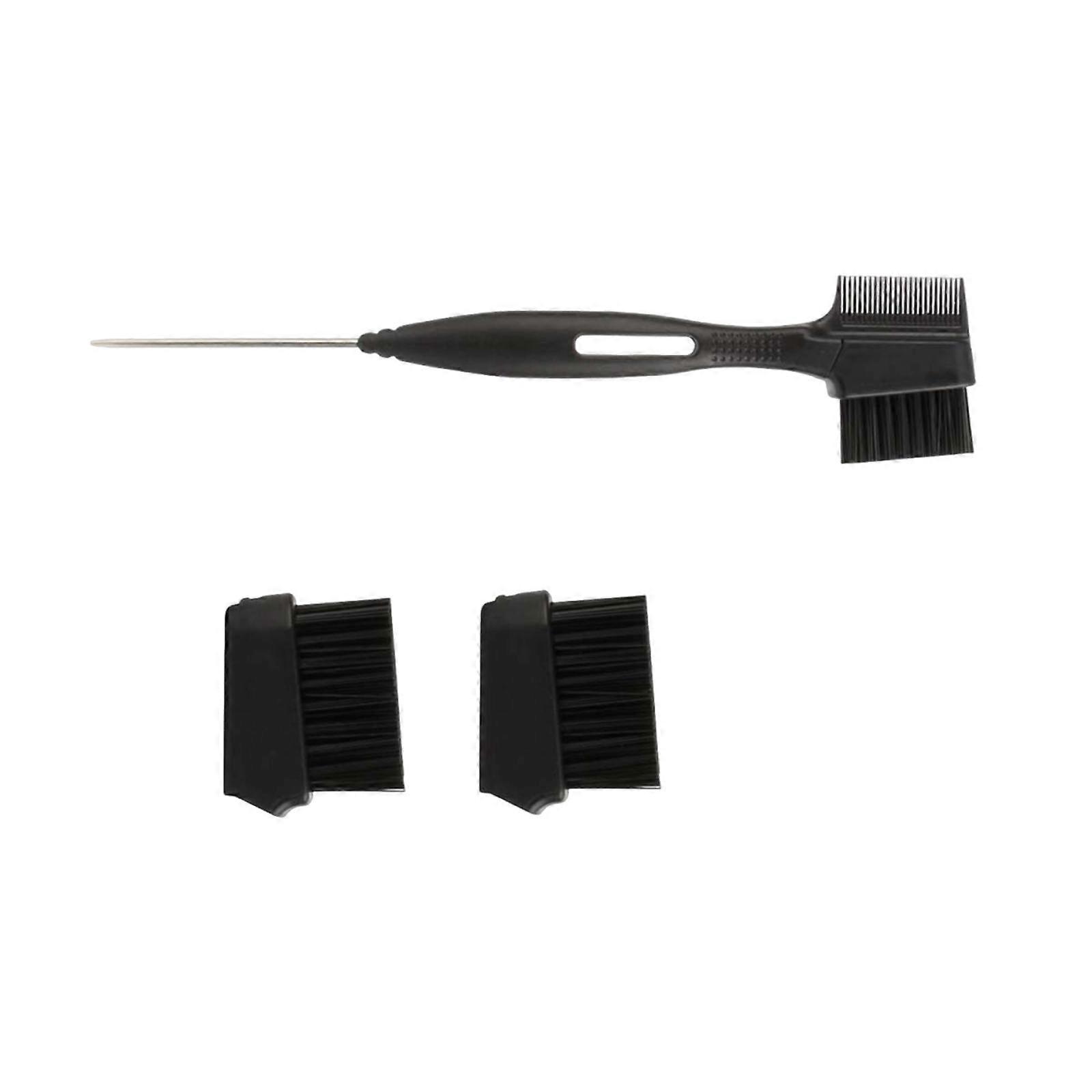 Hair Brush Edge Control Brush Hair Styling Comb Combing Replaceable Brush Heads