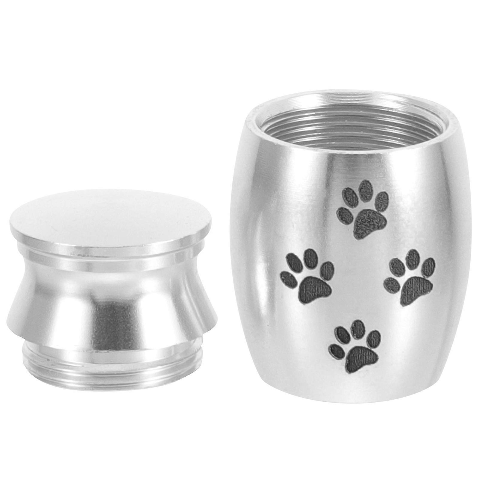 Alloy Pet Urn for Dog Ashes Memorial Keepsake Jar