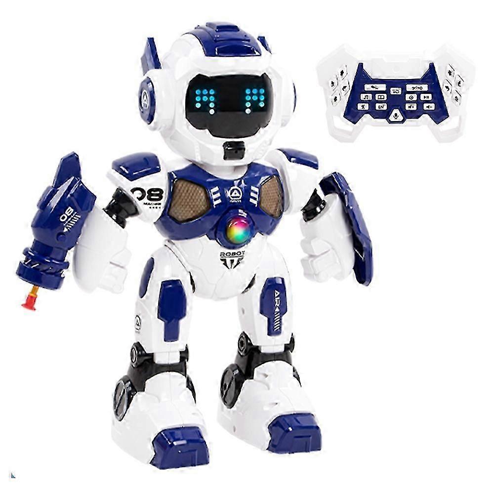 R35 Smart Mecha Warrior Singing Dancing Robot Shooter with Remote Control Children Toy