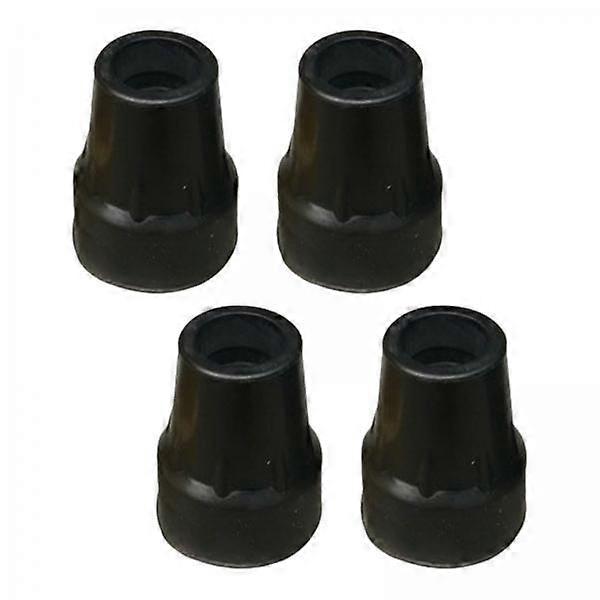 4x 4 κομμάτια 7/8inch λαστιχένιες άκρες φορούν μαύρο