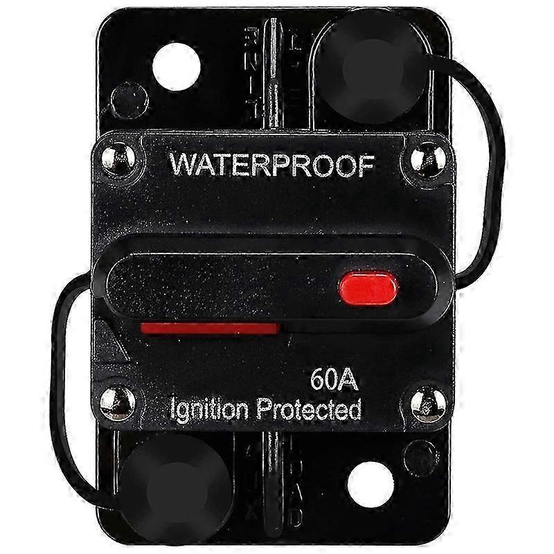 Waterproof Circuit Breaker,With Manual Reset,12V-48V DC,for Car Marine Trolling Motors Boat Power Pr Edition 0702
