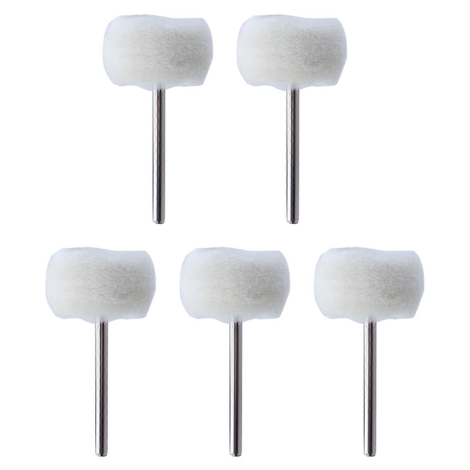 Buffing Wheel Wool Felt Polishing Grinding for Head for w/ Shank Convenient Mandrel Mounted Grinding Bit for Jade Amber