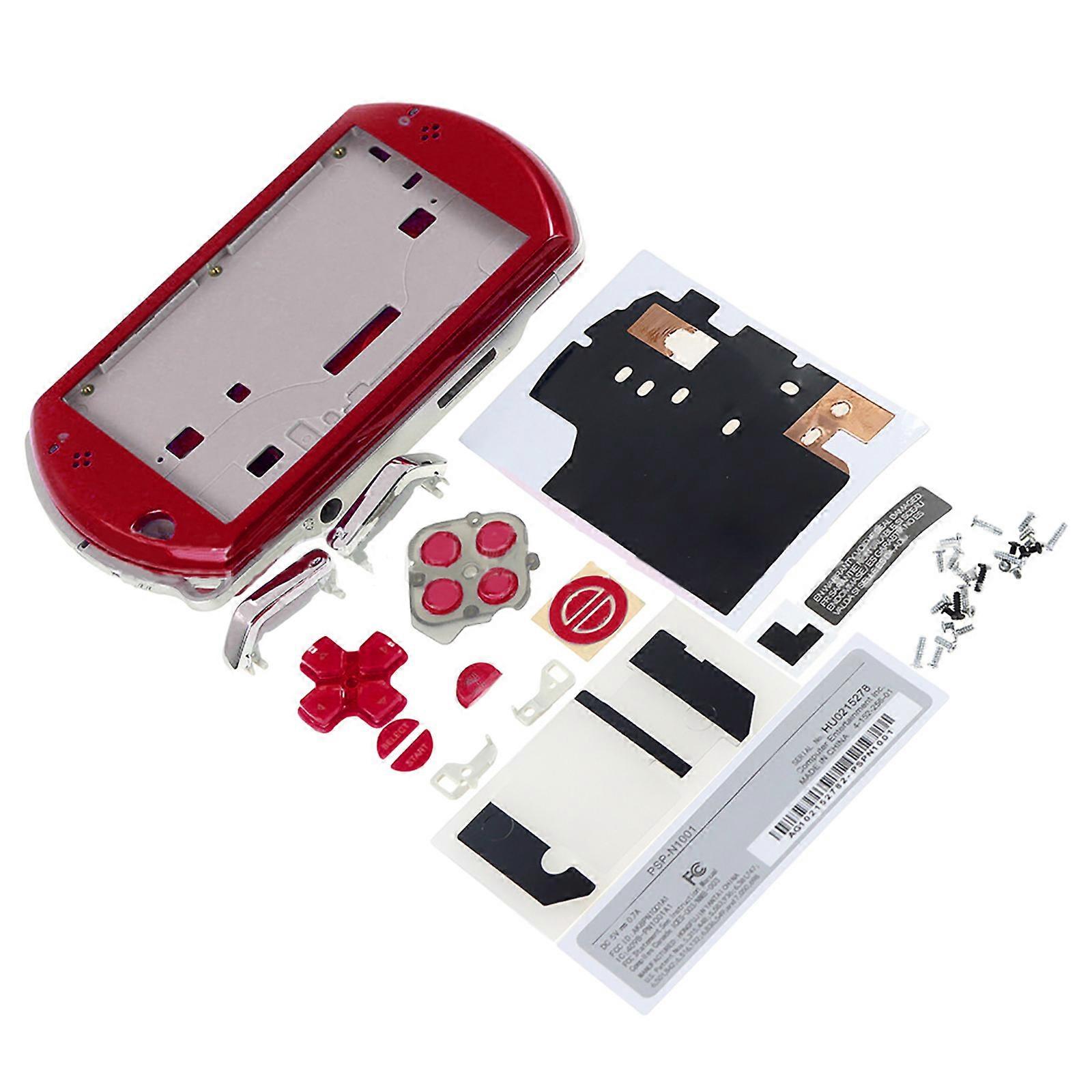 Full Housing Protective Case Suitable for Go Handheld Gaming Console Shell Multi Color Complete Replacement with Buttons  deep red