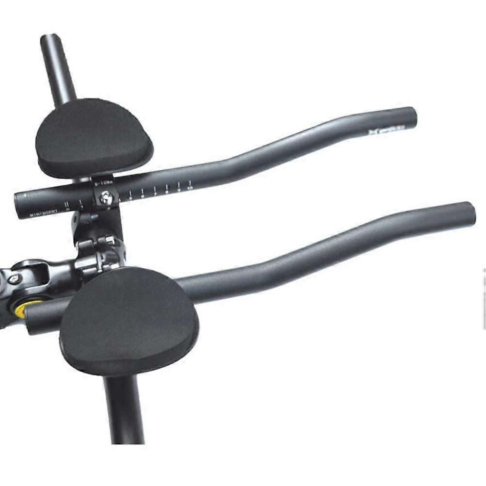 Bicycle Handlebar Triathlon TT Handlebar Aerobar Armrest Clip On Tri Bar Aluminium Alloy Road Bike Compatible