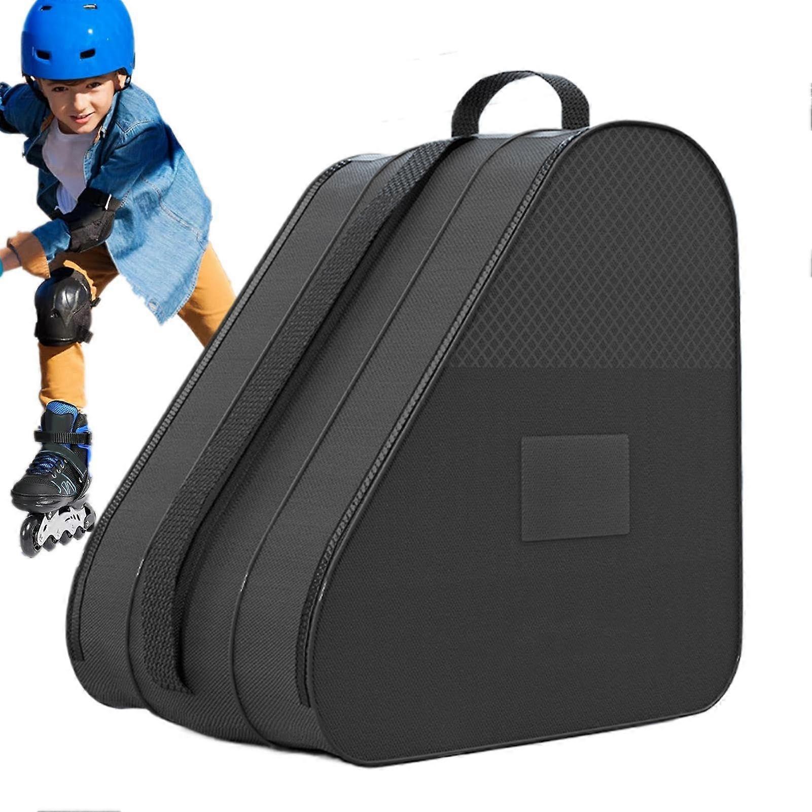 Roller Skate Storage Bag with Adjustable Shoulder Strap, Black