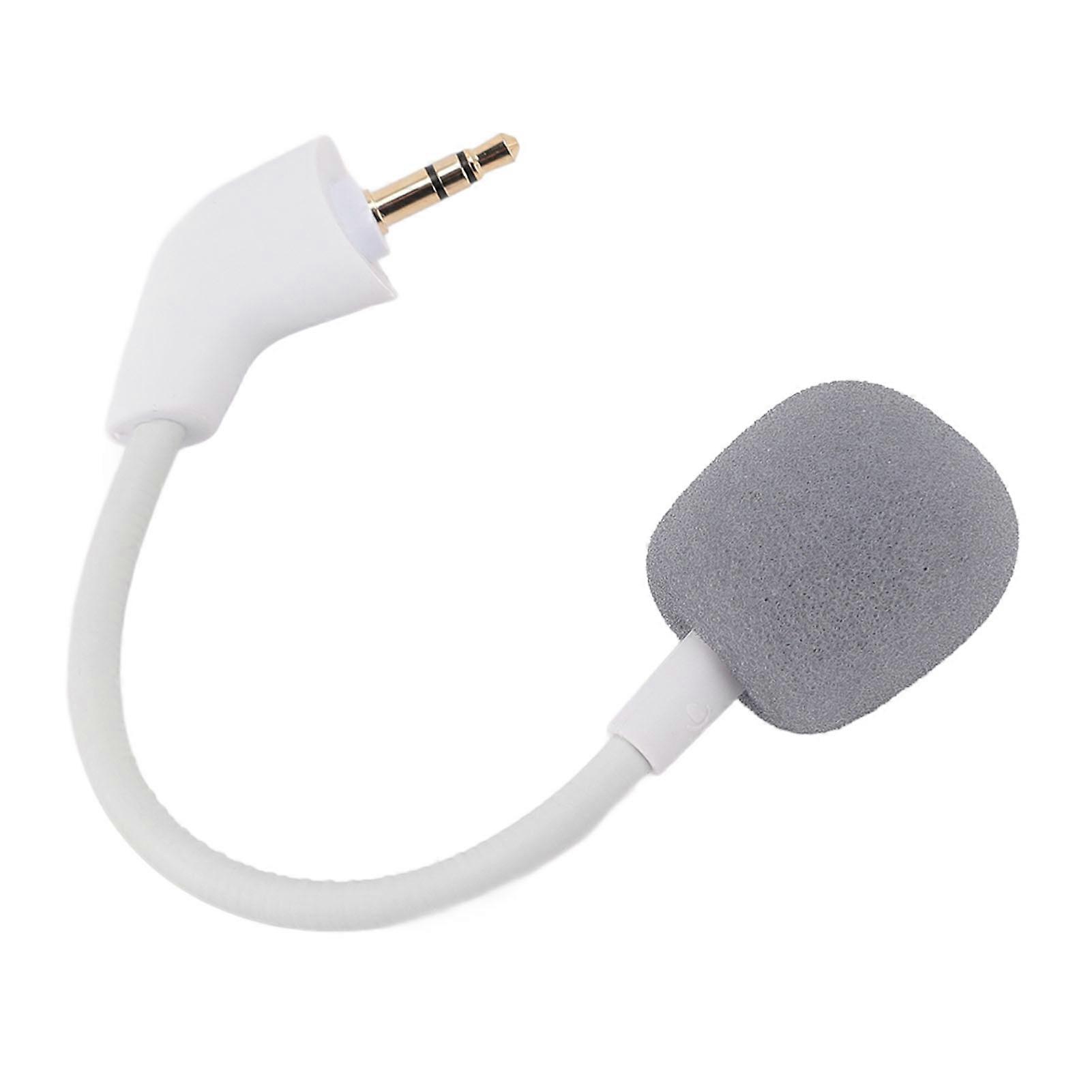 Mic Replacement Noise Reduction Clear Sound Flexible 3.5mm Plug Microphone for Cloud II Game 