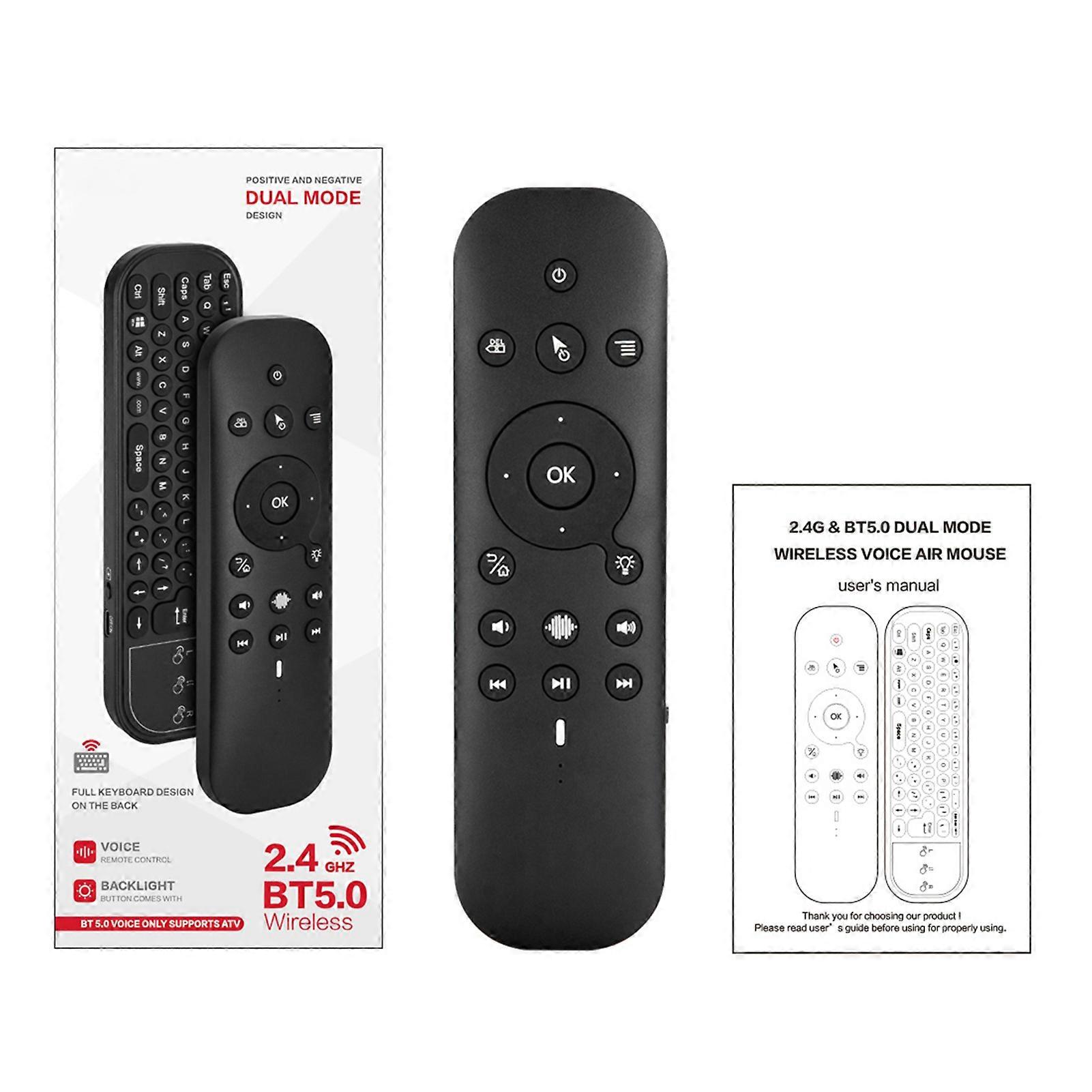 G60SPRO Dual Mode Voice Remote with Keypad & Gyroscope for Smart TV and Android TV Box