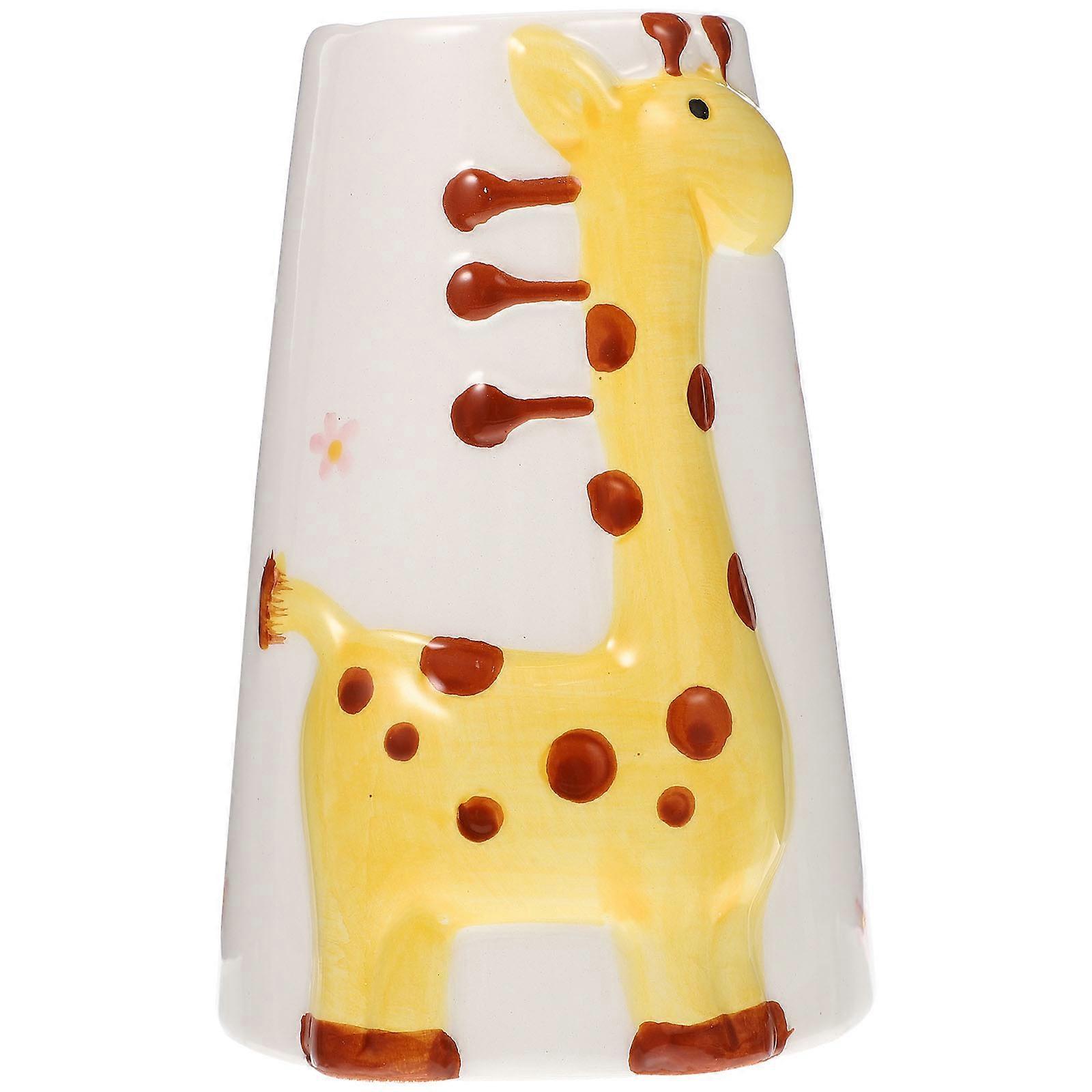 Hamster Ceramic Waterer Holder Chinchilla Bottle Stand Leak Proof Rack for Pet Water Dispenser Adorable Design Easy Drinking Home Decor