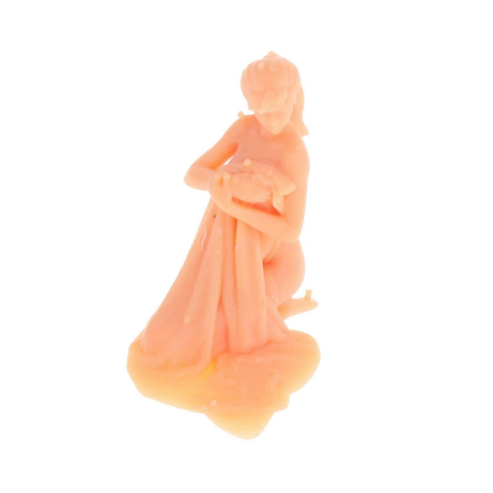 1:64 Scale DIY Painting Characters Tiny Figure People for Street Layout Diorama