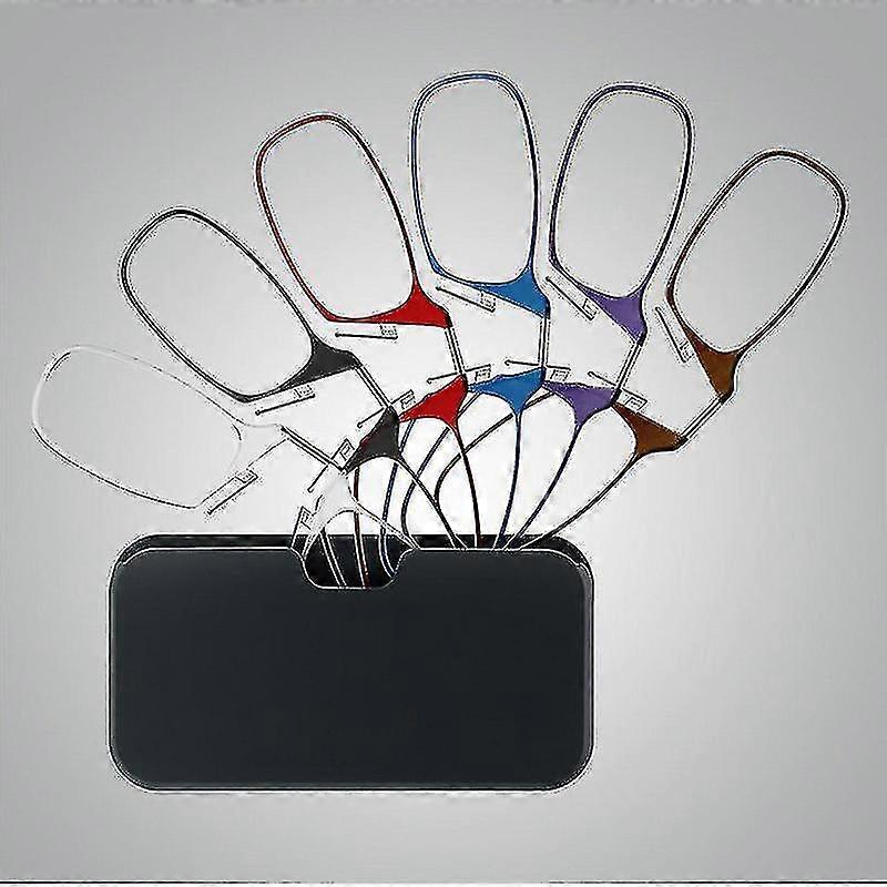 Slim Frameless Reading Glasses with Portable Case for Comfortable Use