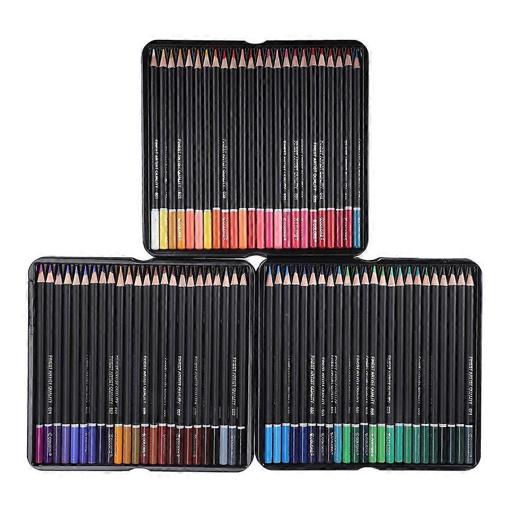 2025 أحدث طراز 72 لونا من قضيب الخشب طقم قلم رصاص ملون مع صندوق للفن