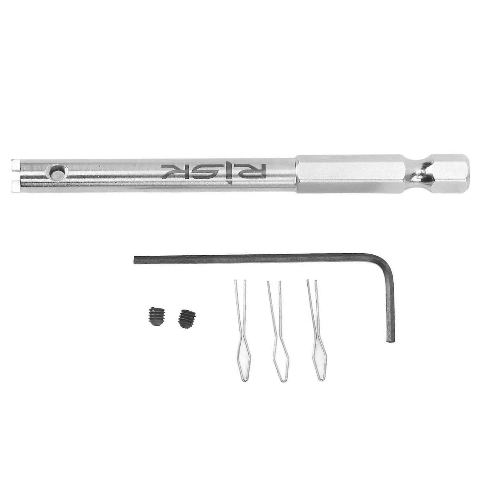 Outil d'insertion de tétons de rayon de vélo RISK, clé hexagonale en acier inoxydable, embout de vis pour circlips pour réparation de vélo