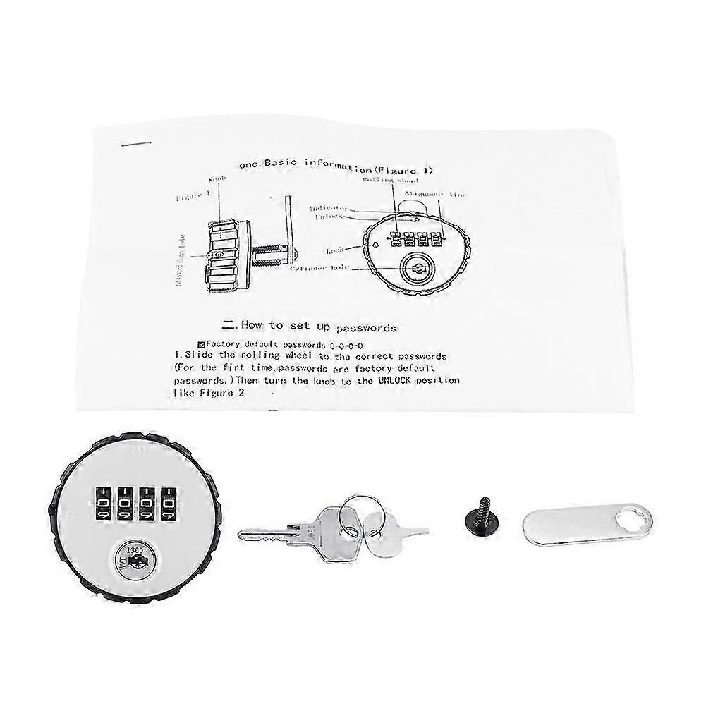 Digital Zinc Alloy Code Combination Cam Cabinet Convenient Password Safe Lock with Keys 20mm
