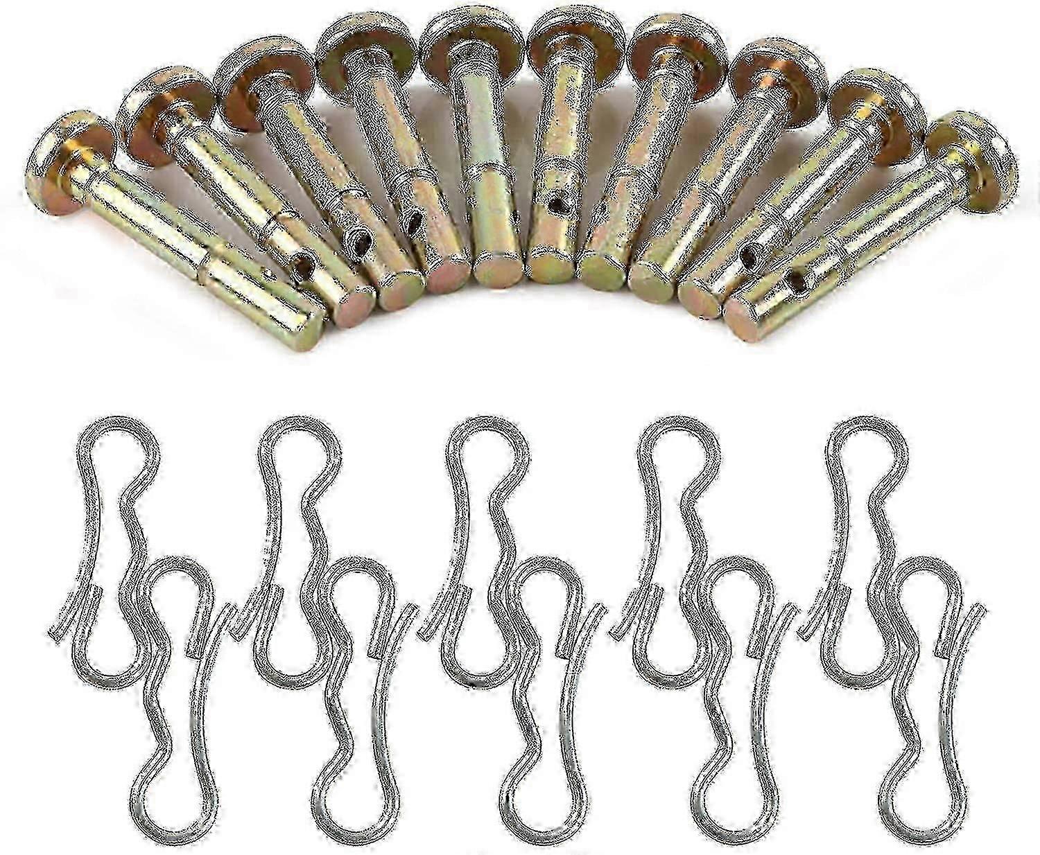 Wabjtam Cub Cadet Replacement Shear Pins And Pins For 738-04124 And 714-04040 Mtd Snowblowers, Gold+silver, 1 Set Of 20 Pieces from SENZHE