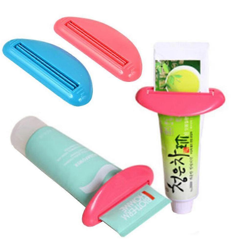 Toothpaste Squeezing Tool Practical Manual Toothpaste Squeezer for Daily Use ABS Material Blue and Red 9x3 5cm 6Pcs