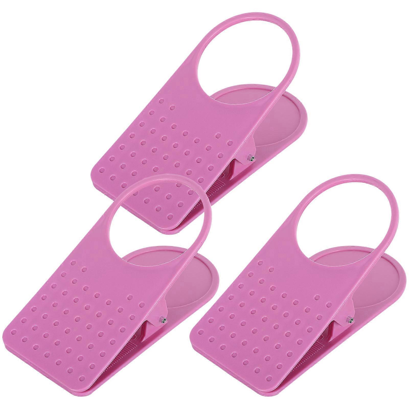 Drink Holder Clip Portable Desk Side Huge Clamp Tabletop Gadget Assorted Color 16.00X7.50X6.50CM Space-saving 3Pcs