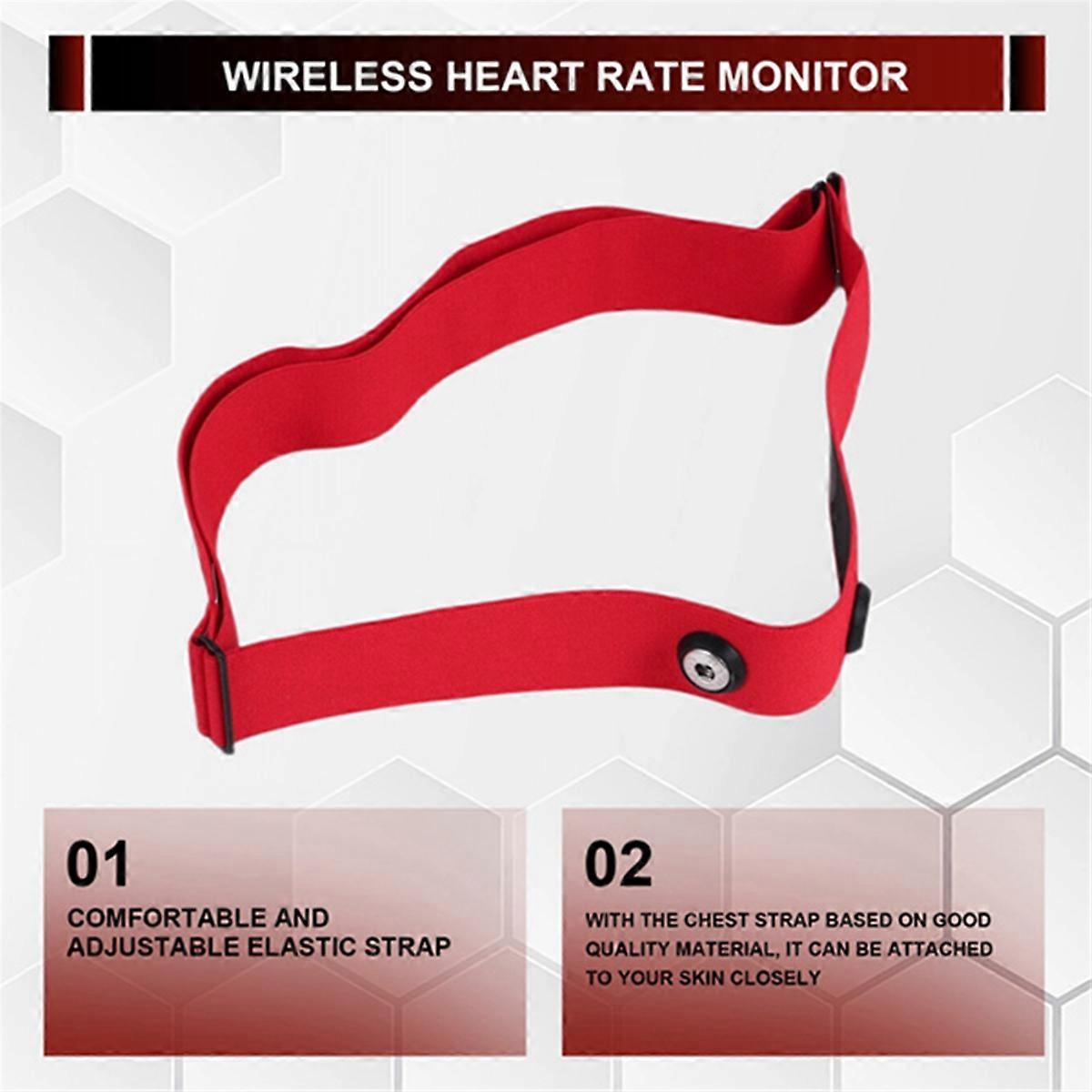2 Pcs Heart Rate Belt Chest Strap for Mount Heart Rate Sensor Monitor Elastic Soft Strap Band