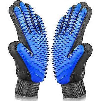 Luva de Higiene - Luvas de Escova para Animais de Estimação para Higiene Eficaz (2 Pack)