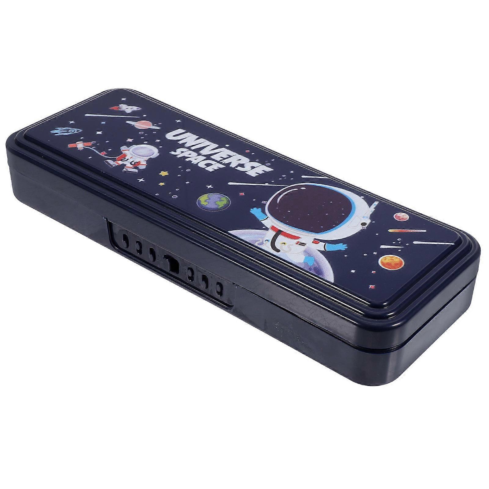 Small Pencil Box Cartoon Design Rectangular Multi Functional Stationery Case For Students Daily Use 1Pack