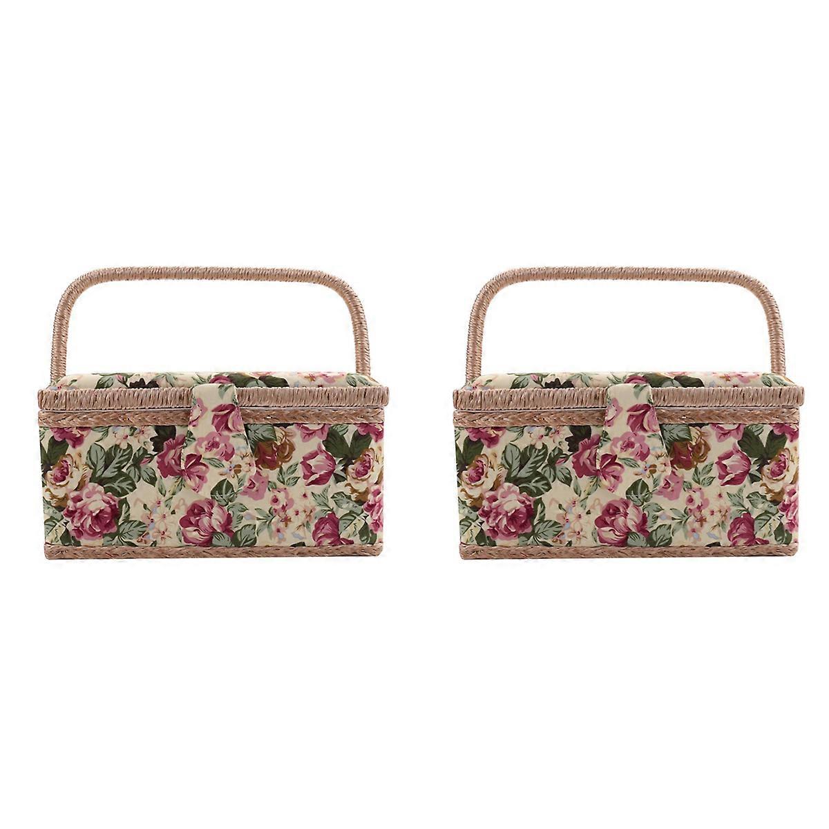 Extra Large Sewing Basket,for Needles, Thread, Tape Measure