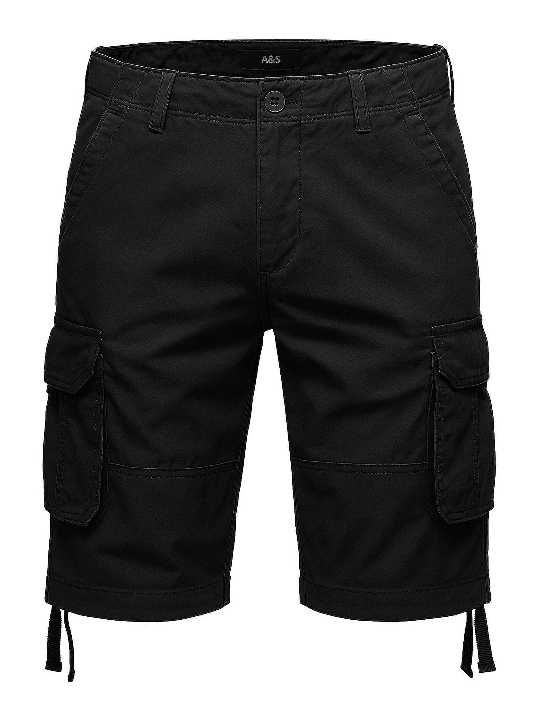 EGO A&S Herren Cargo Shorts Bermuda mit Taschen und hohem Komfort